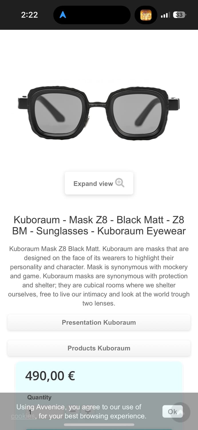 Kuboraum - Mask Z8 쿠보라움 상품이미지1