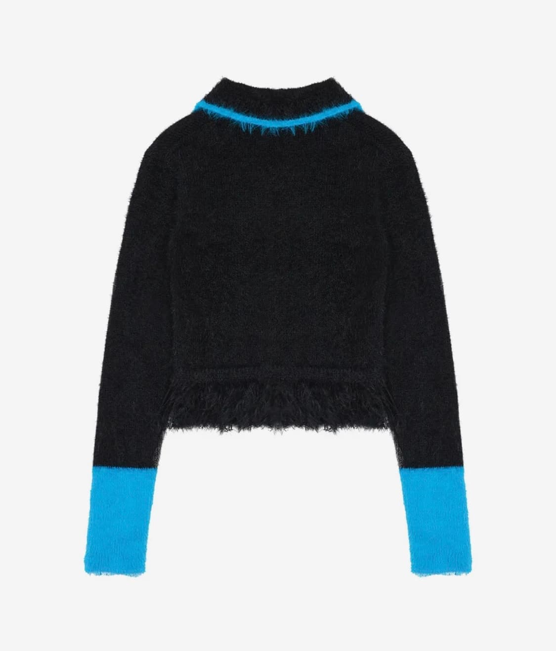 PA CROP KNIT CARDIGAN(BLACK) 상품이미지2