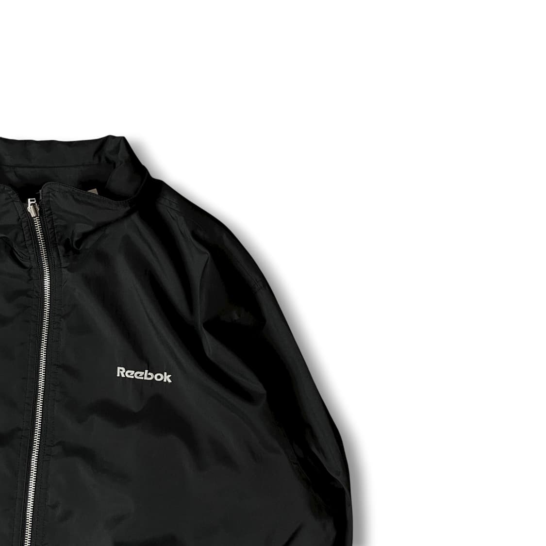 리복 블랙 로고 나일론 바람막이 자켓 100 상품이미지2