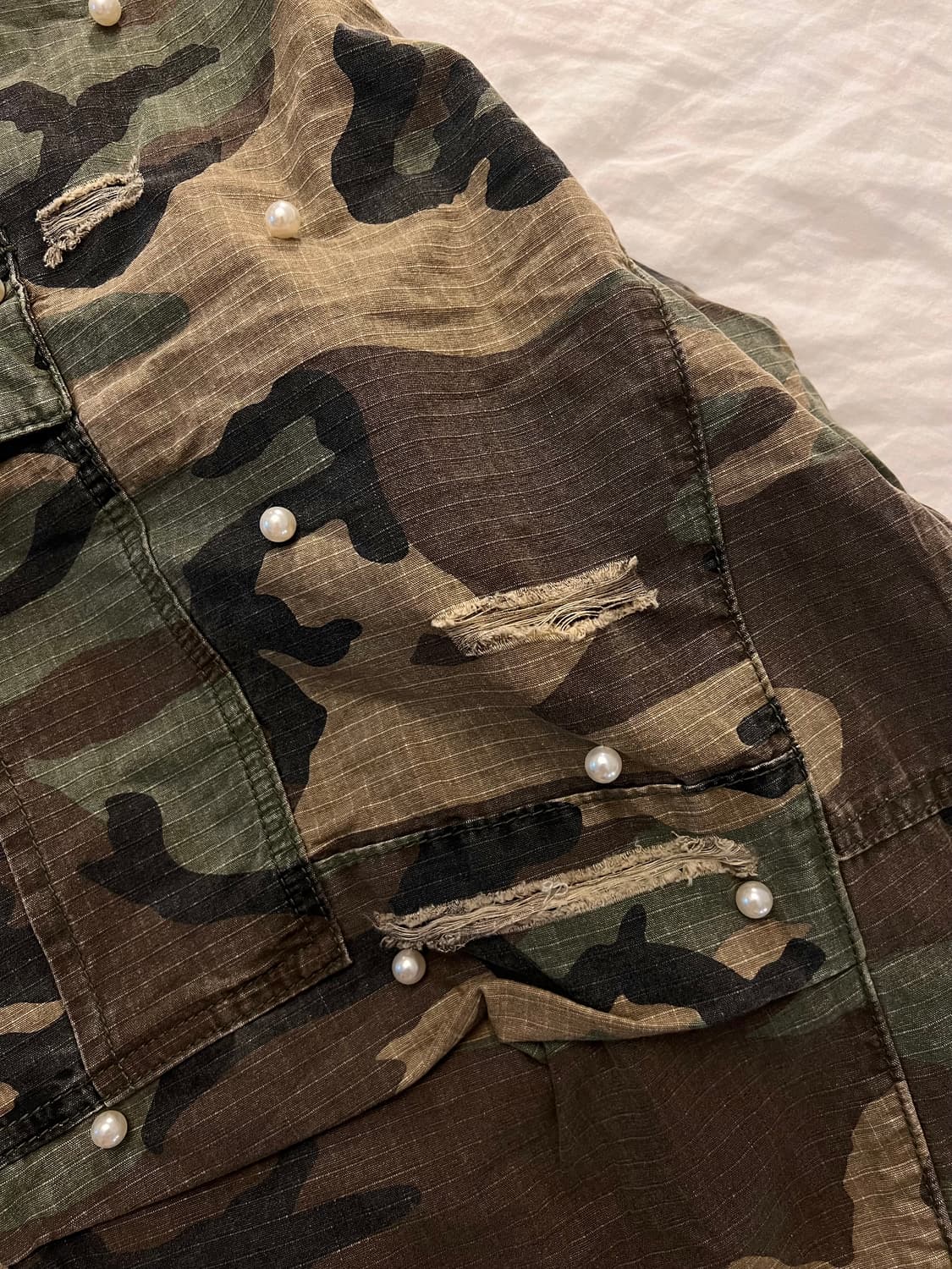 스팁씨 카모 진주 버뮤다 팬츠 반바지 쇼츠 L 상품이미지9