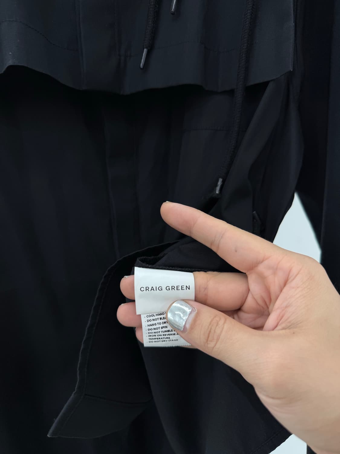 Craig green / black stringed shirt / M 상품이미지5