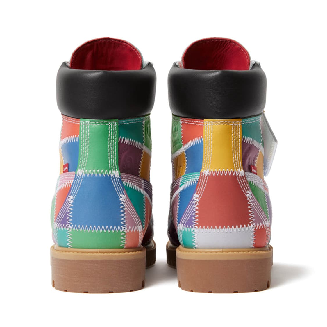 슈프림 × 팀버랜드 멀티 컬러 패치워크 부츠 8US 260사이즈 상품이미지7