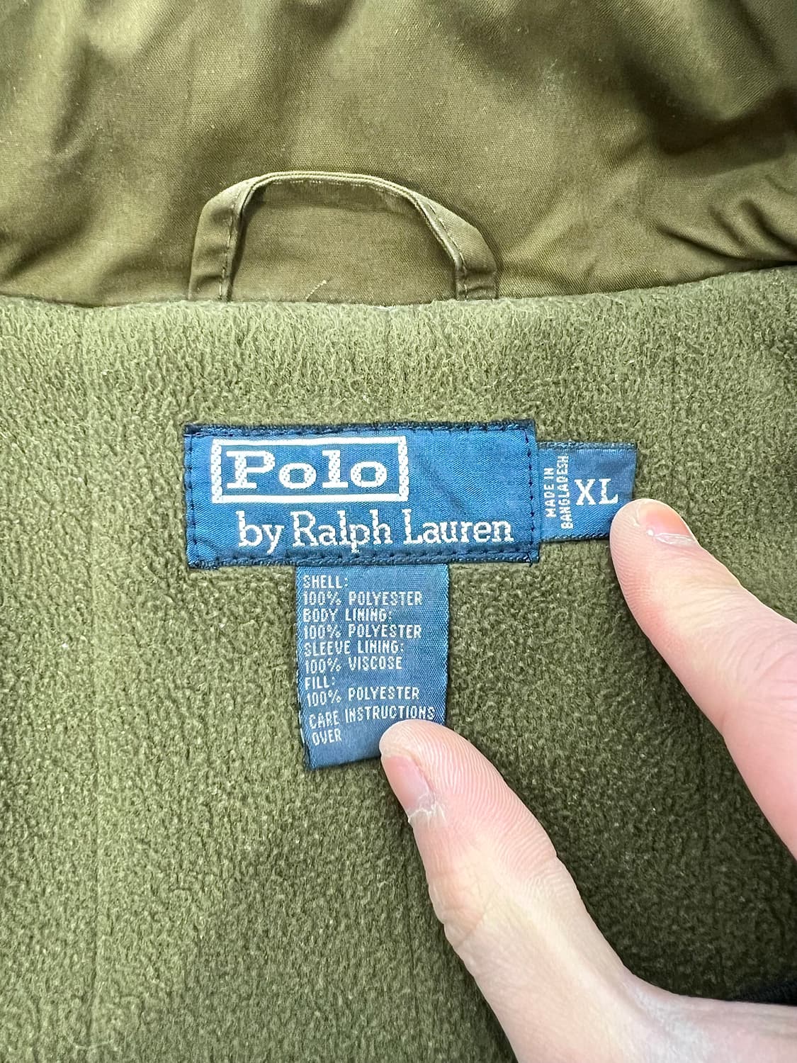 폴로 랄프로렌 올리브 카키 폴리쉘 히든 후디 페리 자켓 상품이미지7