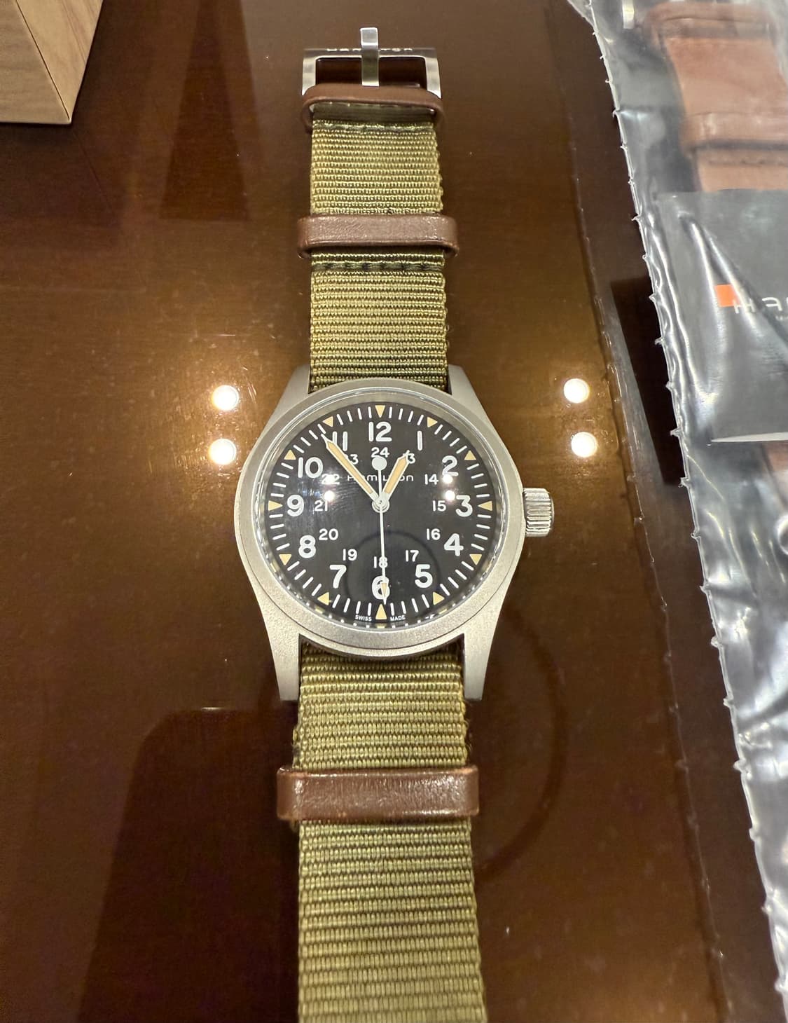 [38mm] 해밀턴 카키필드 메카니컬 블랙 상품이미지4