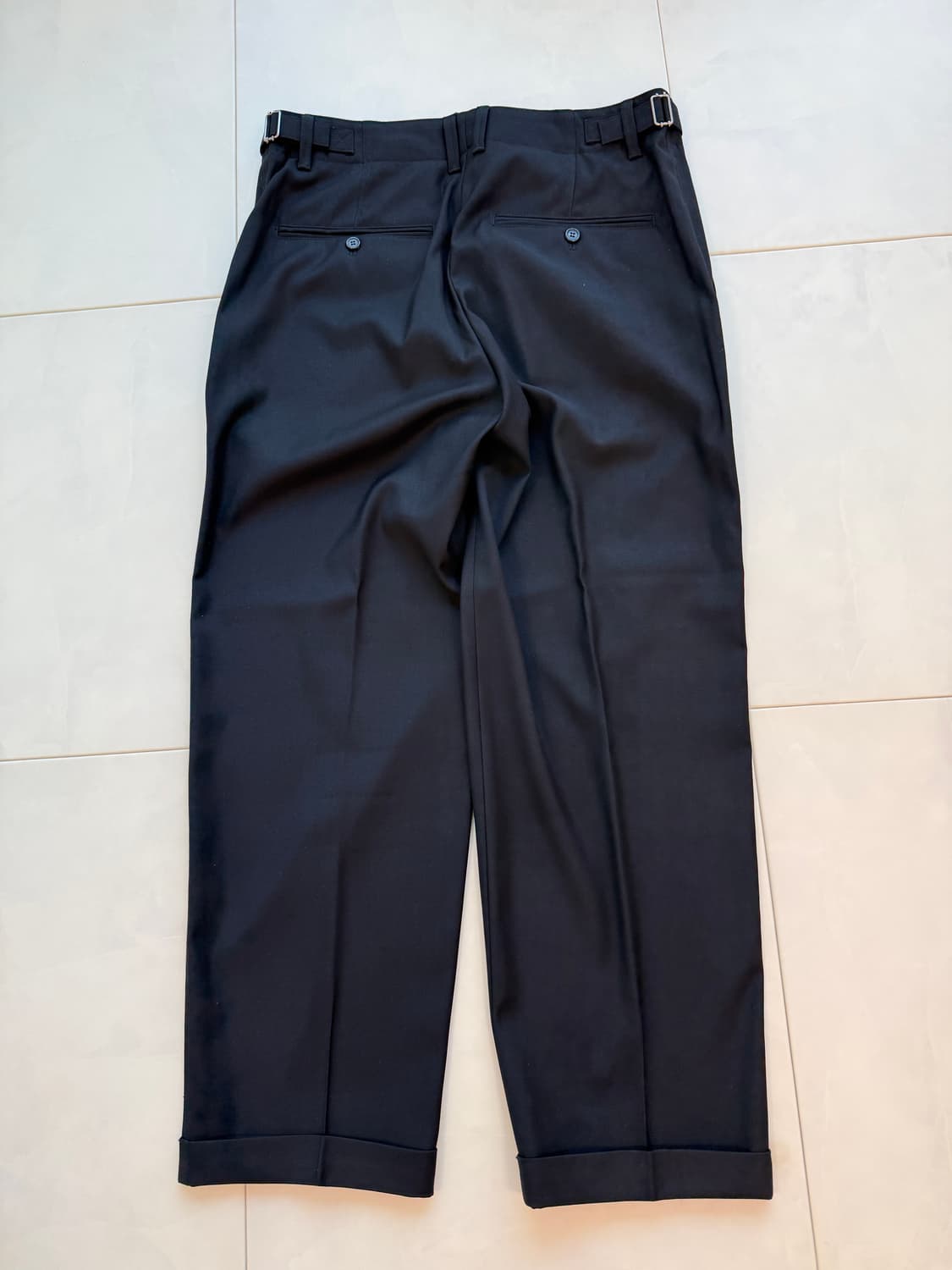 인더로우 스트럭쳐드 슬랙스 블랙 2(32-33) 상품이미지8