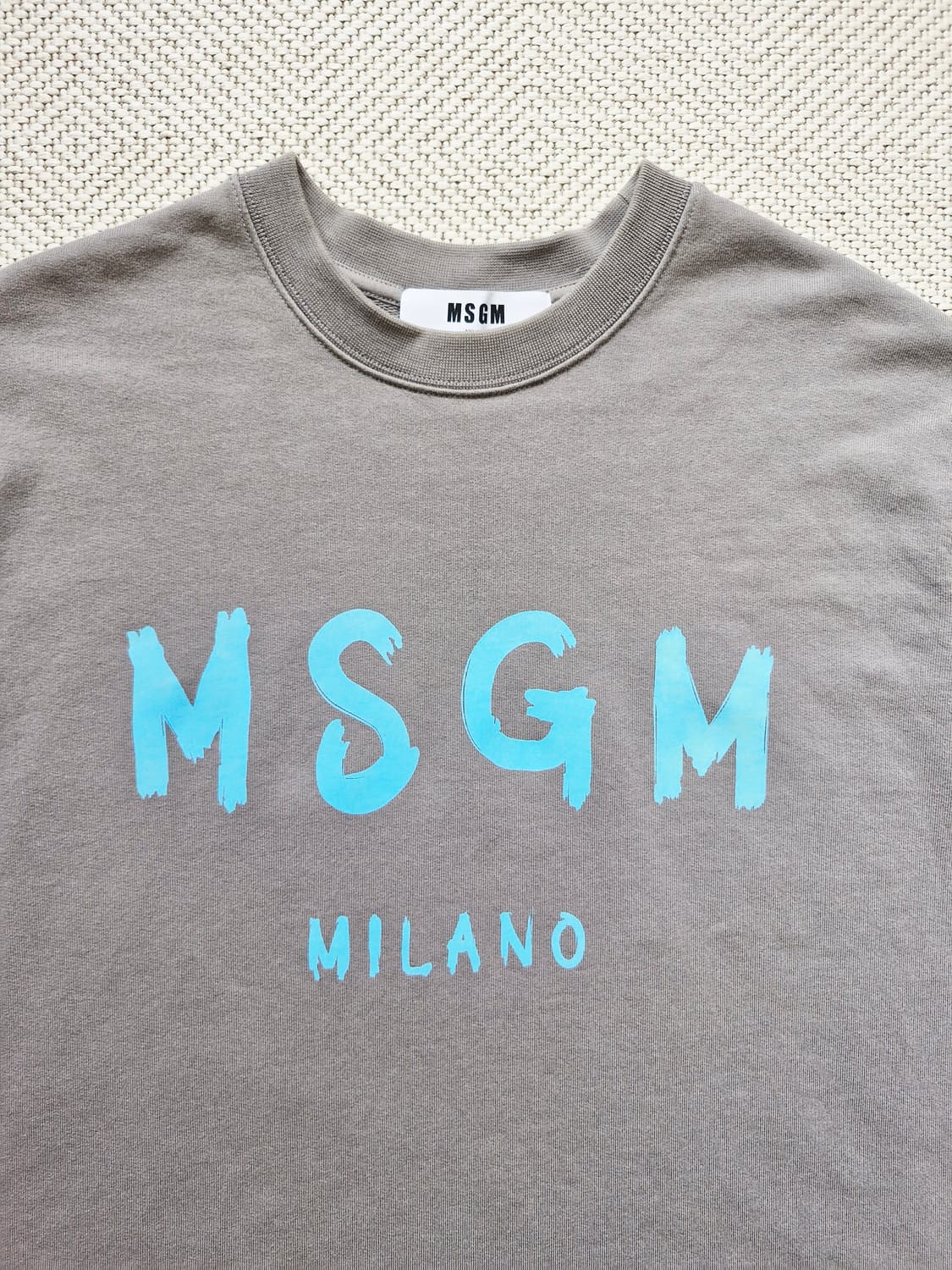 MSGM 엠에스지엠 브러쉬드 로고 맨투맨 스웻셔츠 XL  상품이미지2