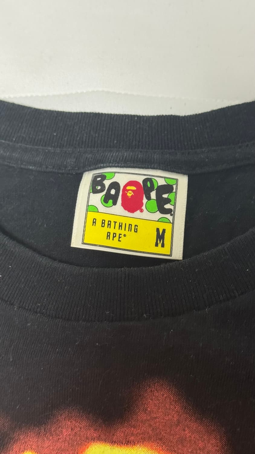 베이프 bape 플레임 에이프 헤드 빅 사루 티셔츠 M 상품이미지3
