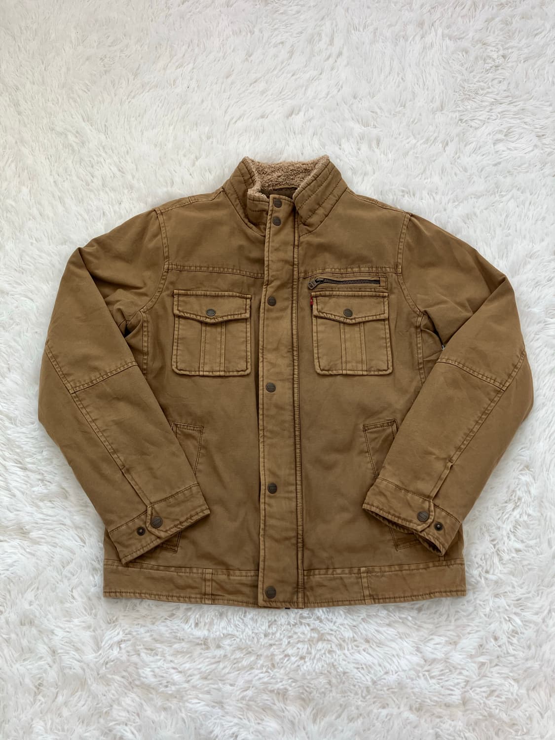 빈티지 리바이스 브라운 워크 자켓 y2k 스트릿 갸루 펑키 일본빈티지 상품이미지1