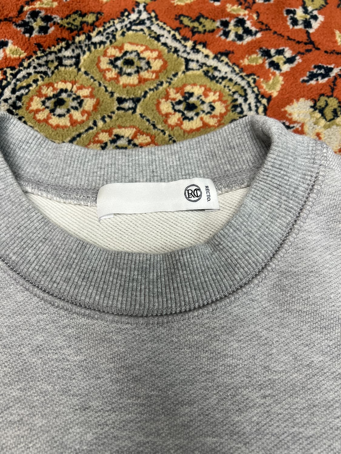 [F] 렉토 트임 언발란스 맨투맨 그레이 상품이미지2