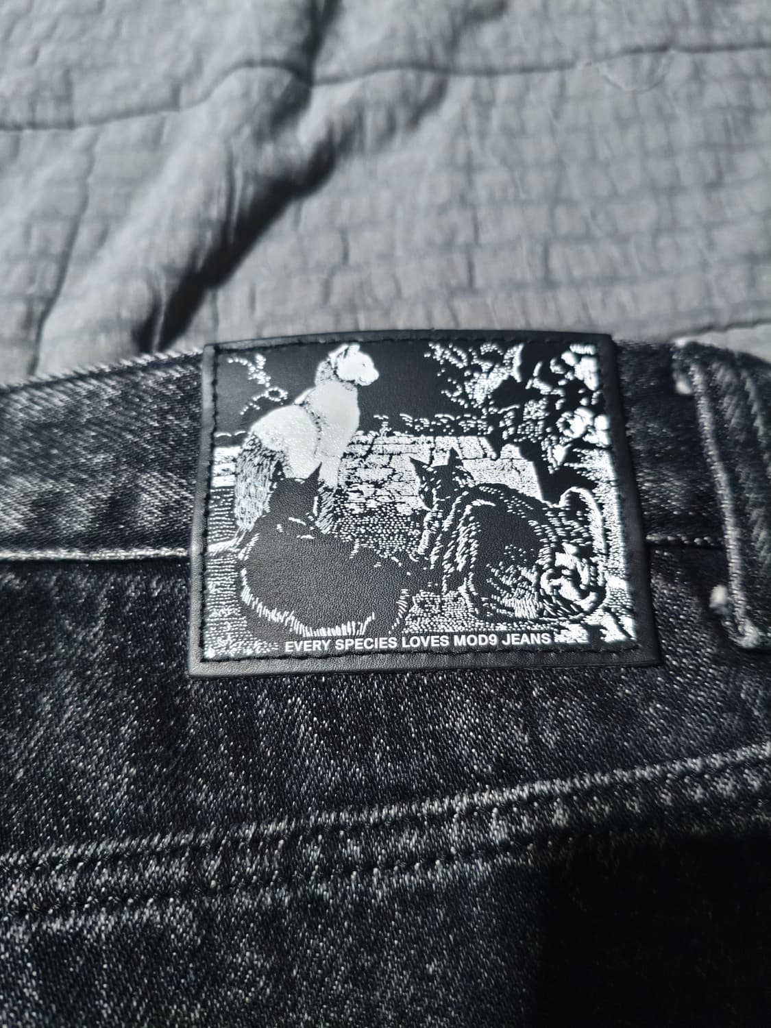 모드나인 mod1w 블랙스타 더스트 32  새상품 흑청 블랙진 상품이미지5