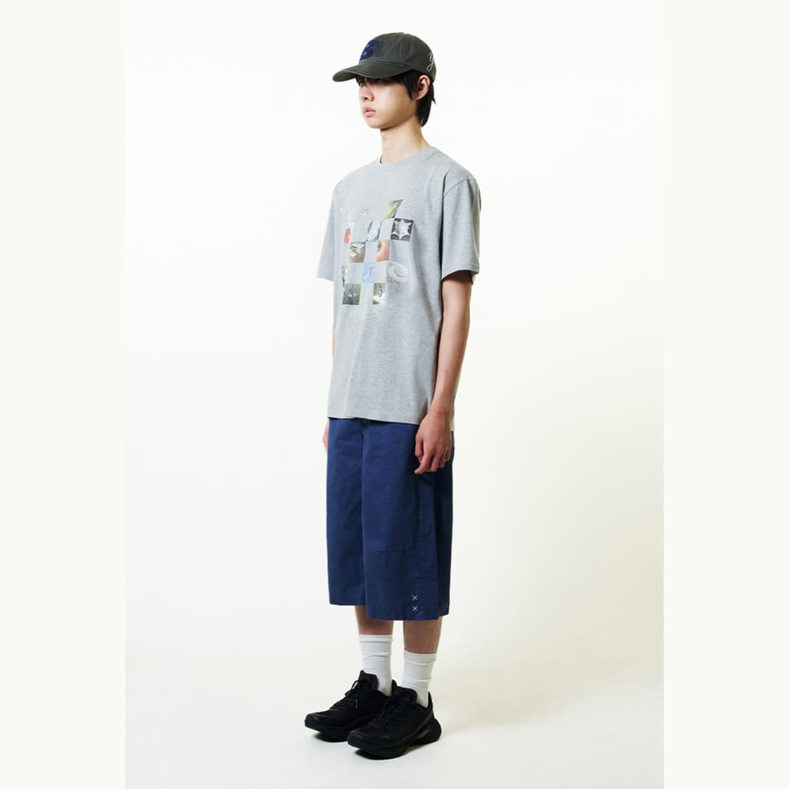 TCM checkboard T (melange grey) 상품이미지2