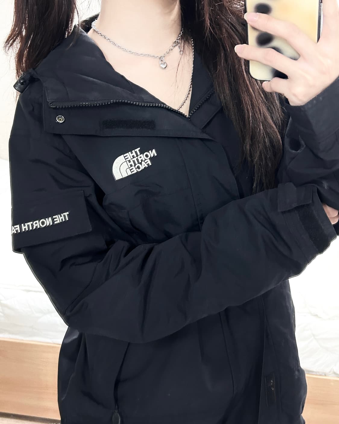 노스페이스 블랙 투웨이 바람막이 상품이미지2