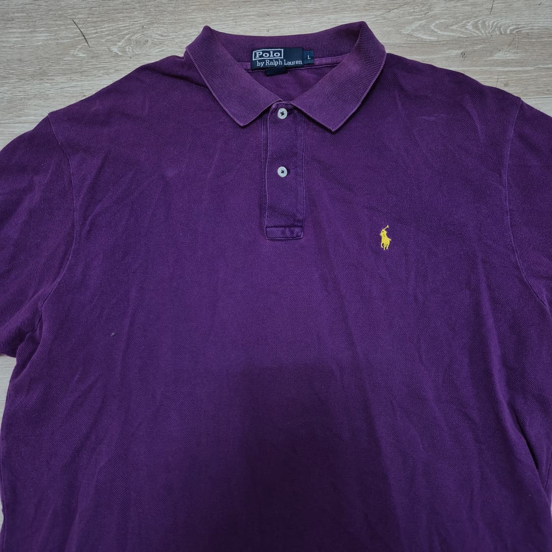 폴로 랄프로렌 퍼플 옐로우포니 PK 반팔 카라티 L(100) 상품이미지2