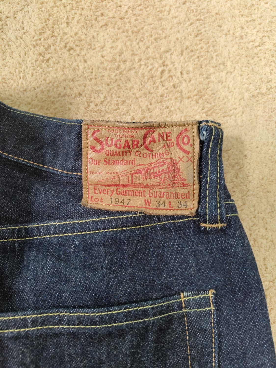 슈가케인 1947 레귤러핏 스탠다드 데님 34 상품이미지4