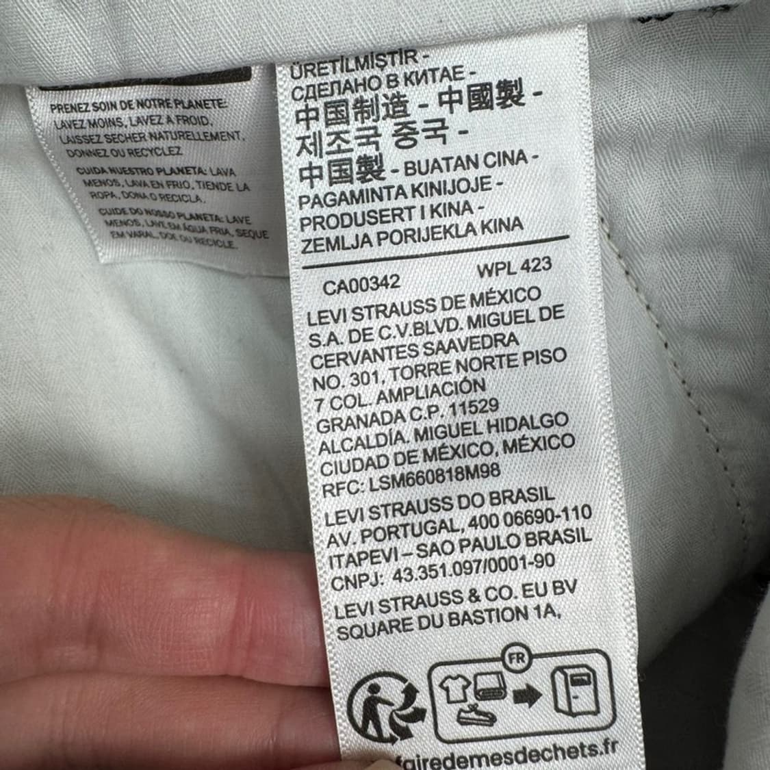 LEVI STRAUSS 프리미엄 블랙 데님 팬츠 상품이미지5