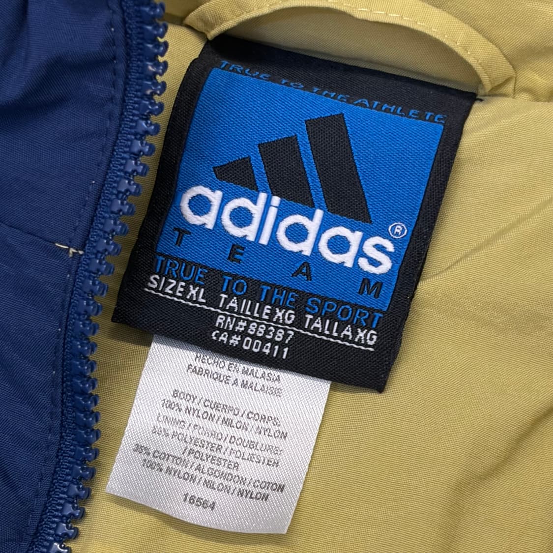 새상품급 레어 90s USA 빈티지 아디다스 노틀담 바람막이 상품이미지5