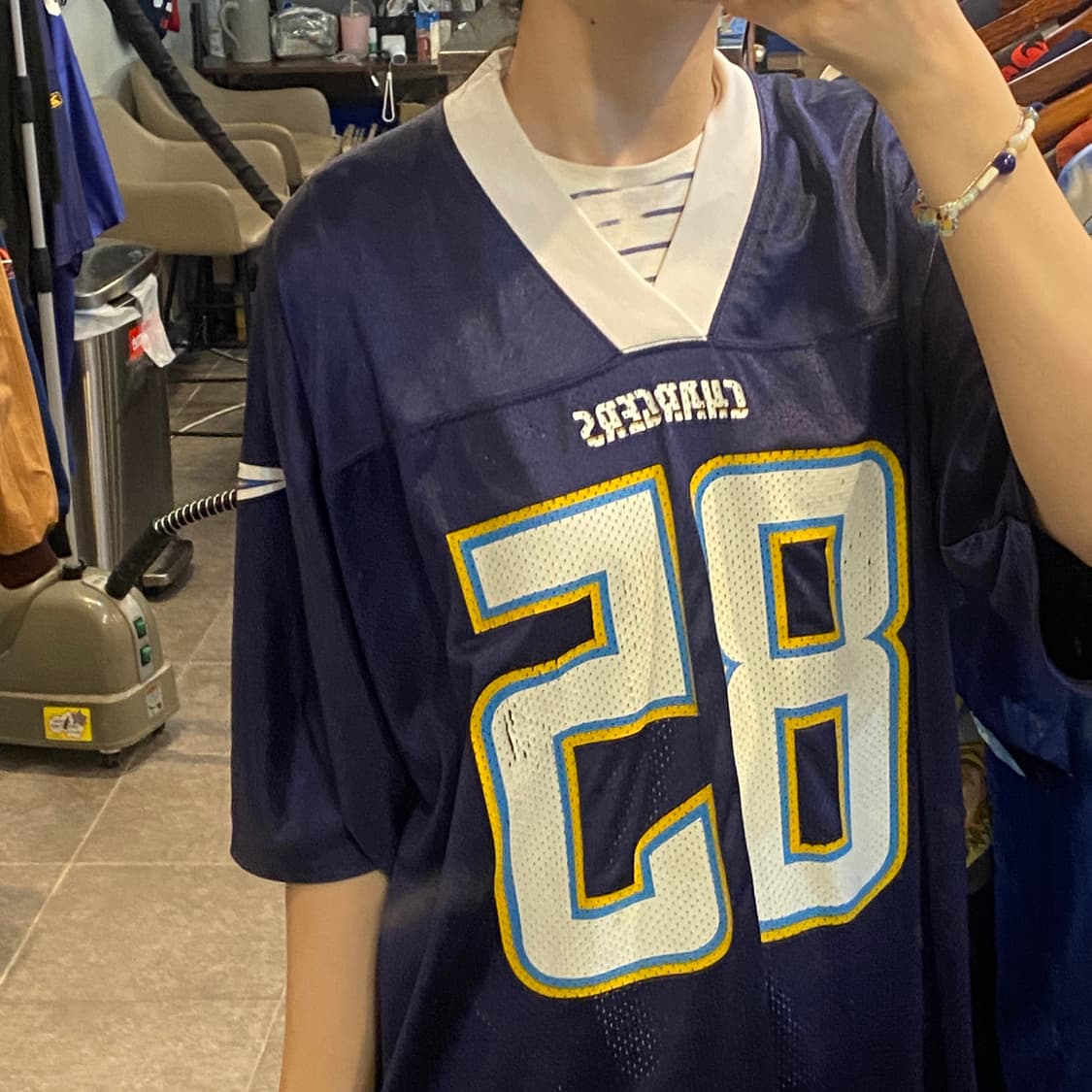 [NO.9] NFL 풋볼 져지 반팔티 네이비 상품이미지3
