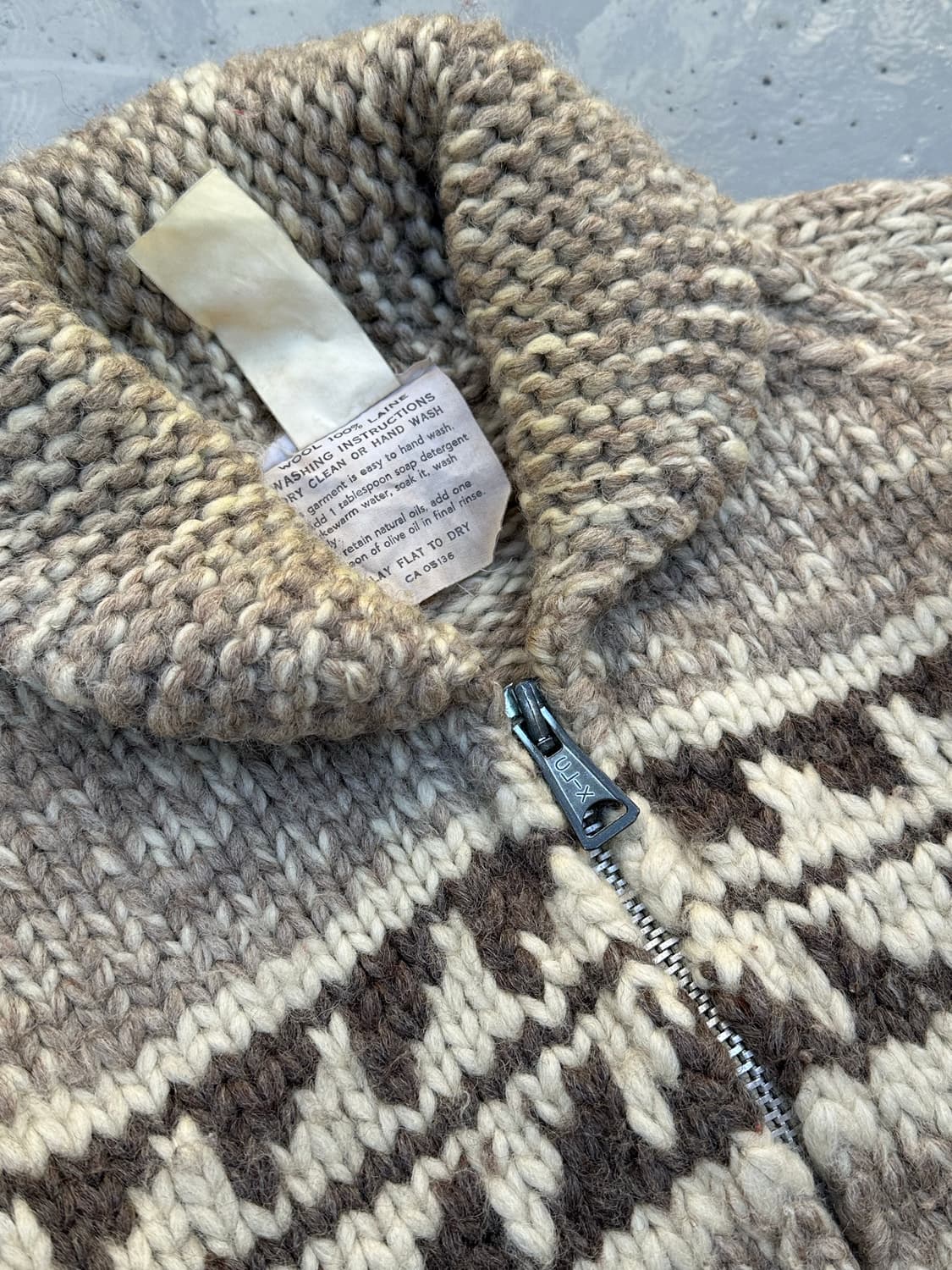 [코위찬] •Vintage Cowichan Wool Sweater 상품이미지4