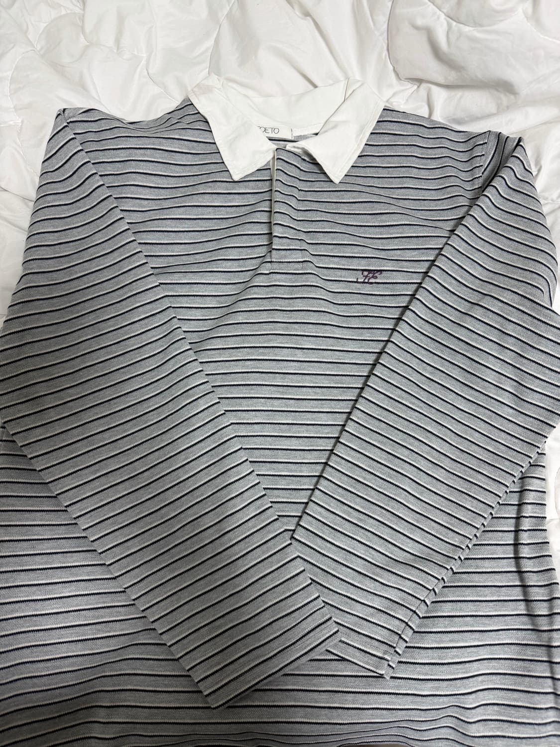 foeto 포에토 니어 럭비 셔츠 그레이 상품이미지5
