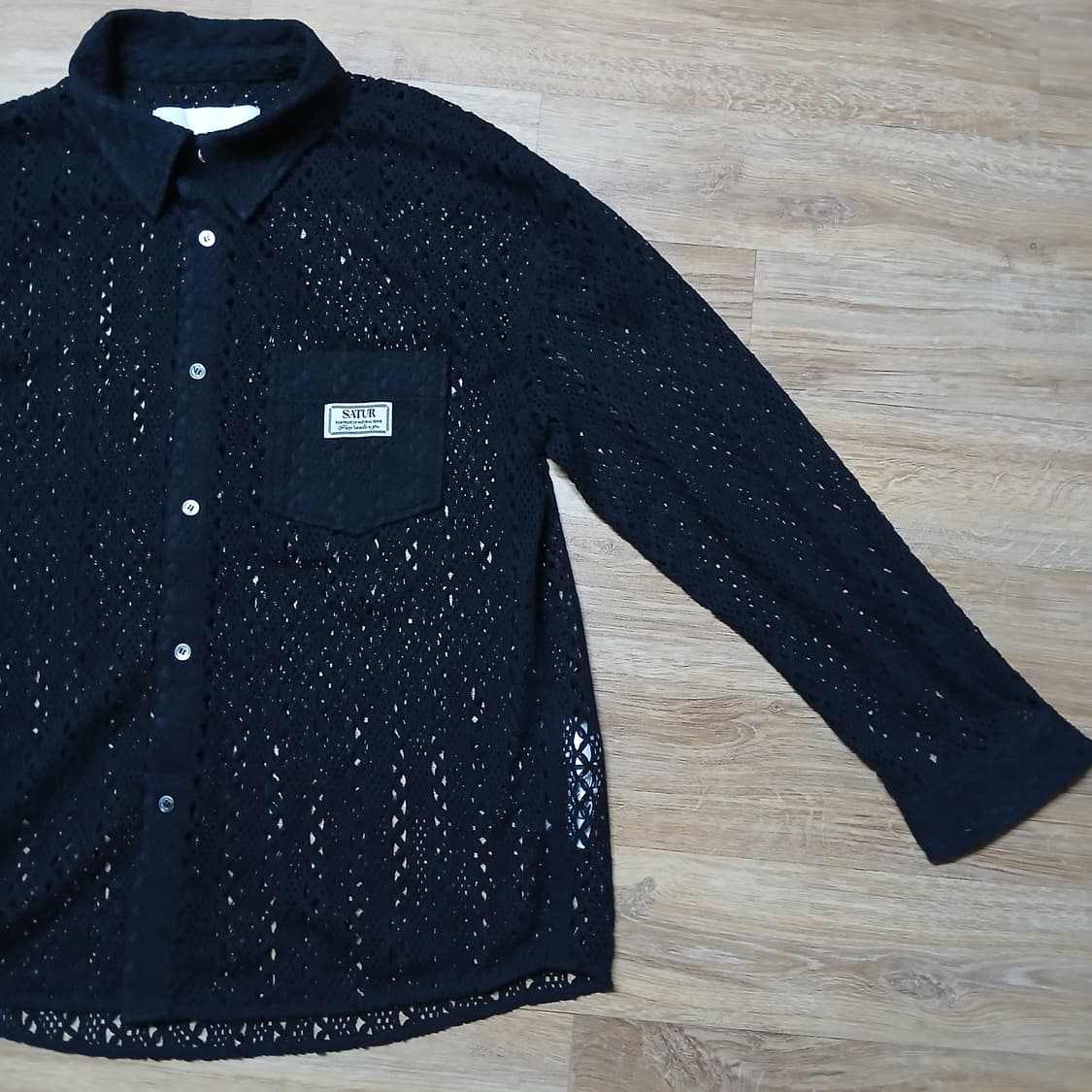 SATUT 세터 망사 그물 시스루 셔츠 니트 상품이미지4