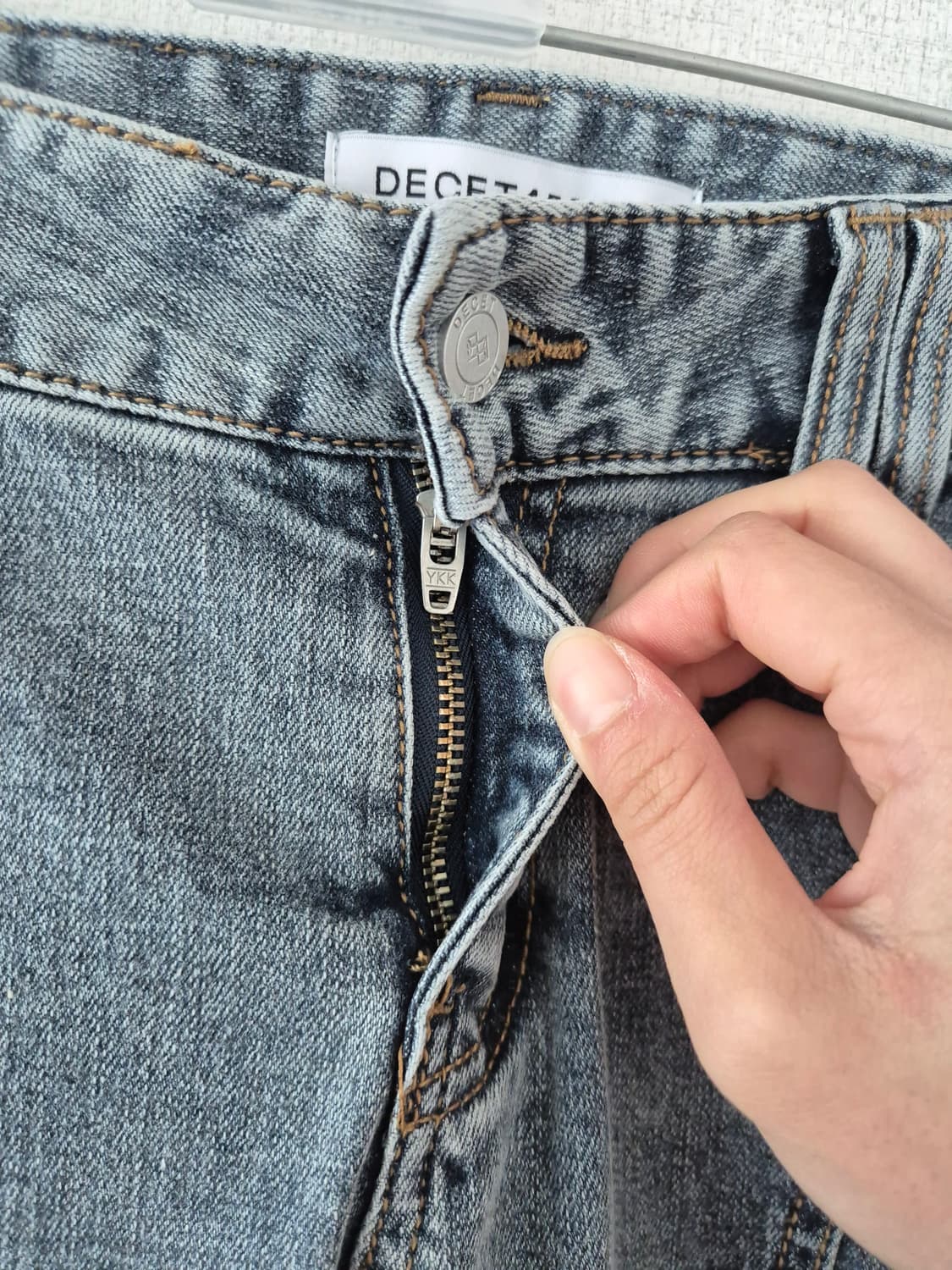 (M) 데케트우먼 커브드 슬림 로우라이즈 부츠컷 진 청바지 상품이미지5