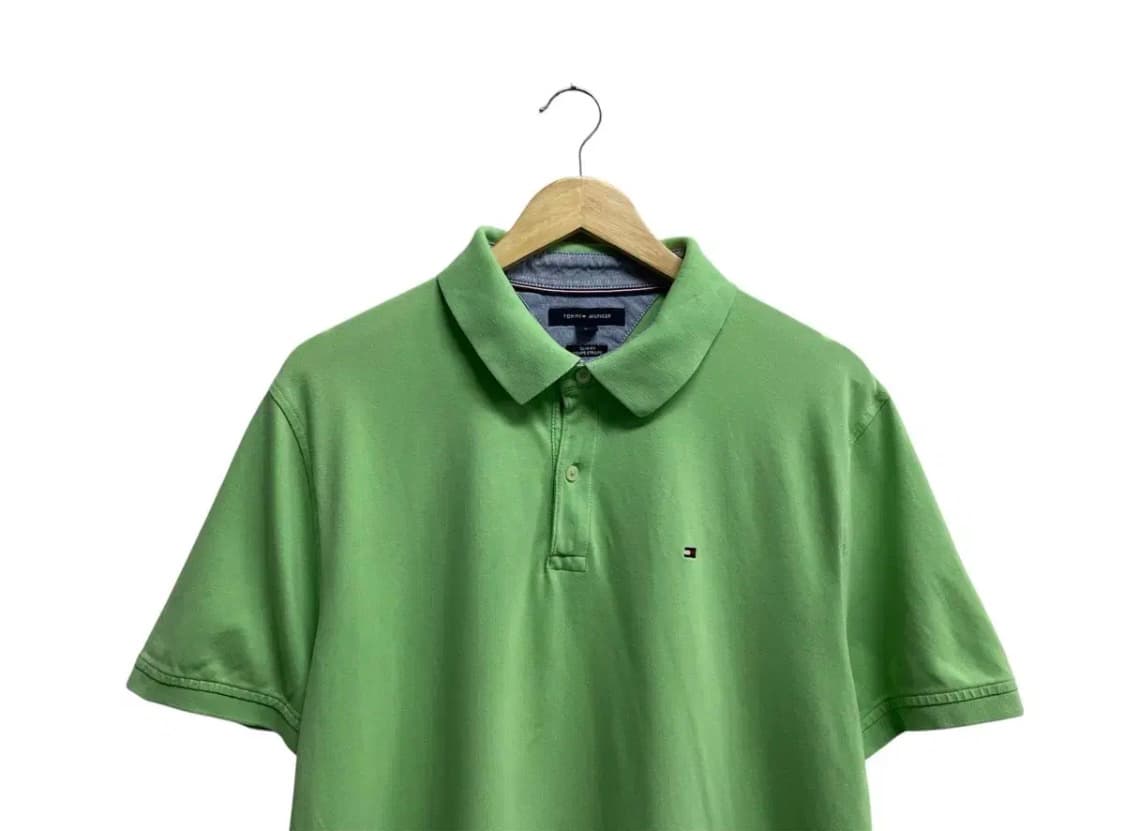 타미힐피거 그린 폴로 티셔츠 XL 상품이미지2