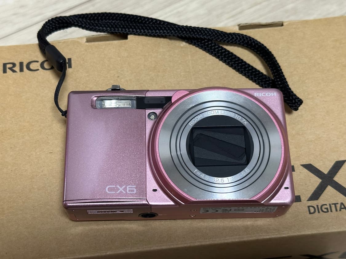 리코cx6  RICOH CX6 핑크 풀박 상품이미지6