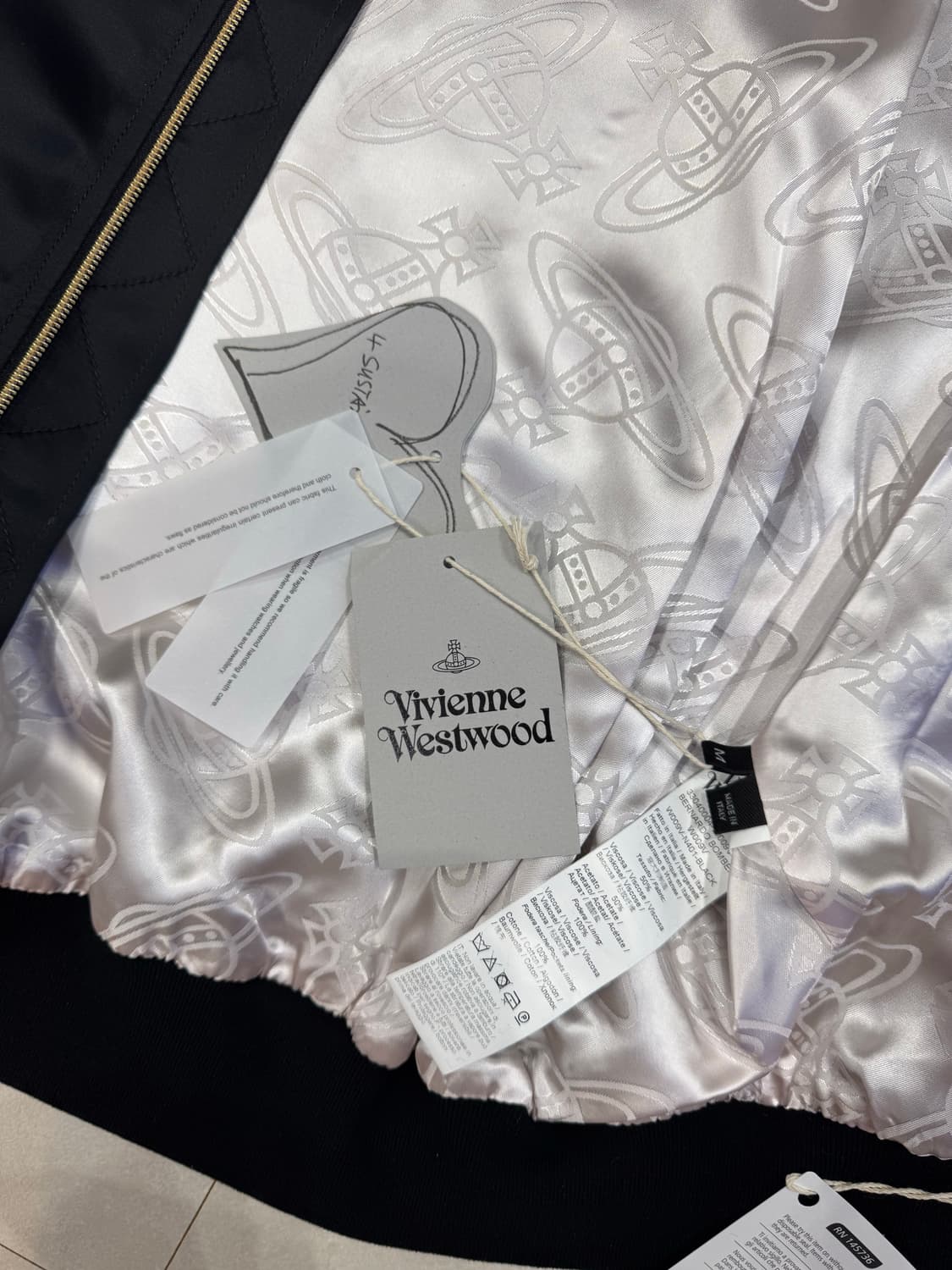 (새상품) 비비안웨스트우드 Bernardo 봄버 블루종 자켓 M 상품이미지8