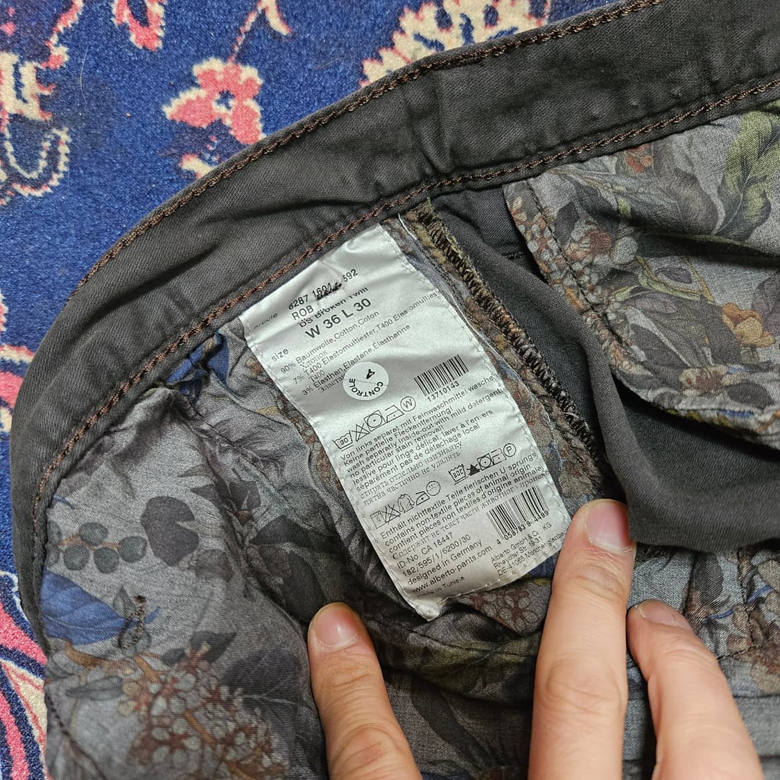 알베르토(ALBERTO) in 독일 슬림핏 코튼팬츠 36size 상품이미지10