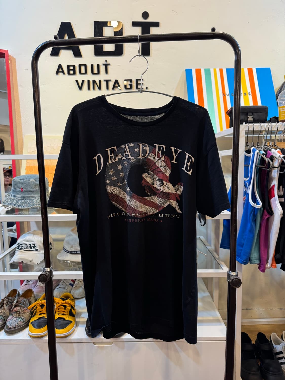 made in USA Deadeye Patriot 반팔 티셔츠 블랙 L 상품이미지1