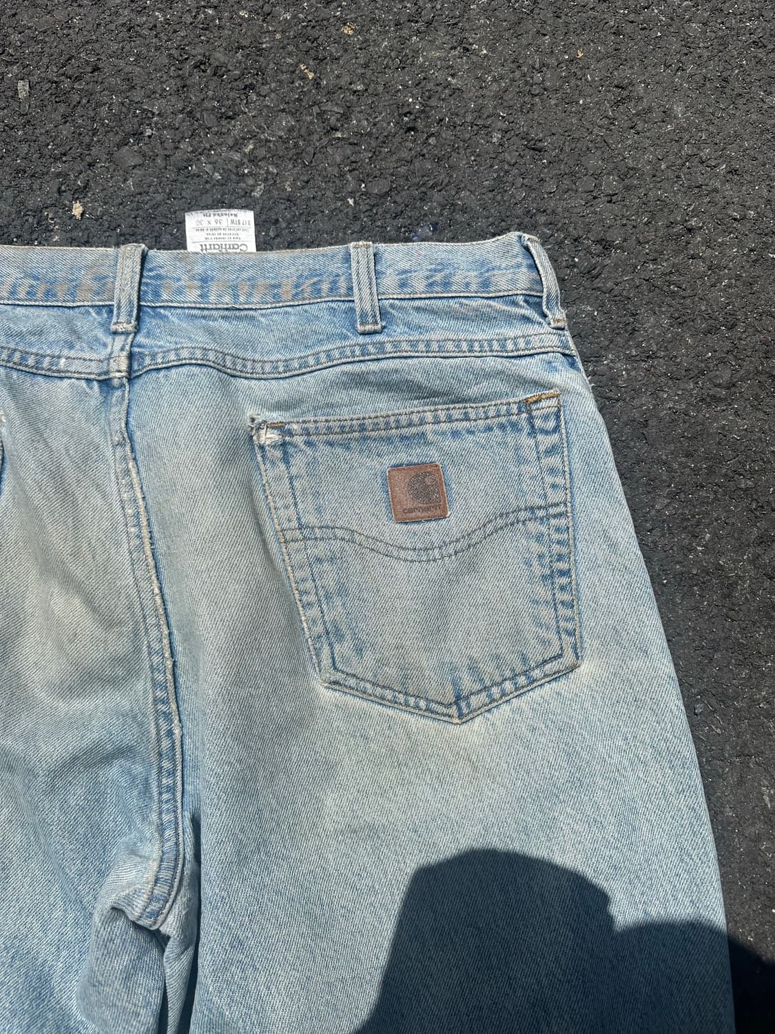 00’s Carhartt washed distressed denim  상품이미지4