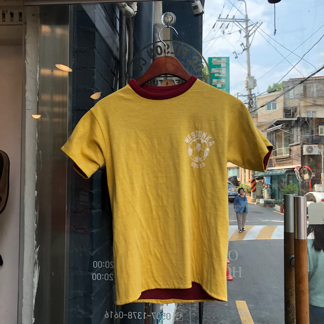 60/70s Revrsible T-shirt-M 상품이미지4