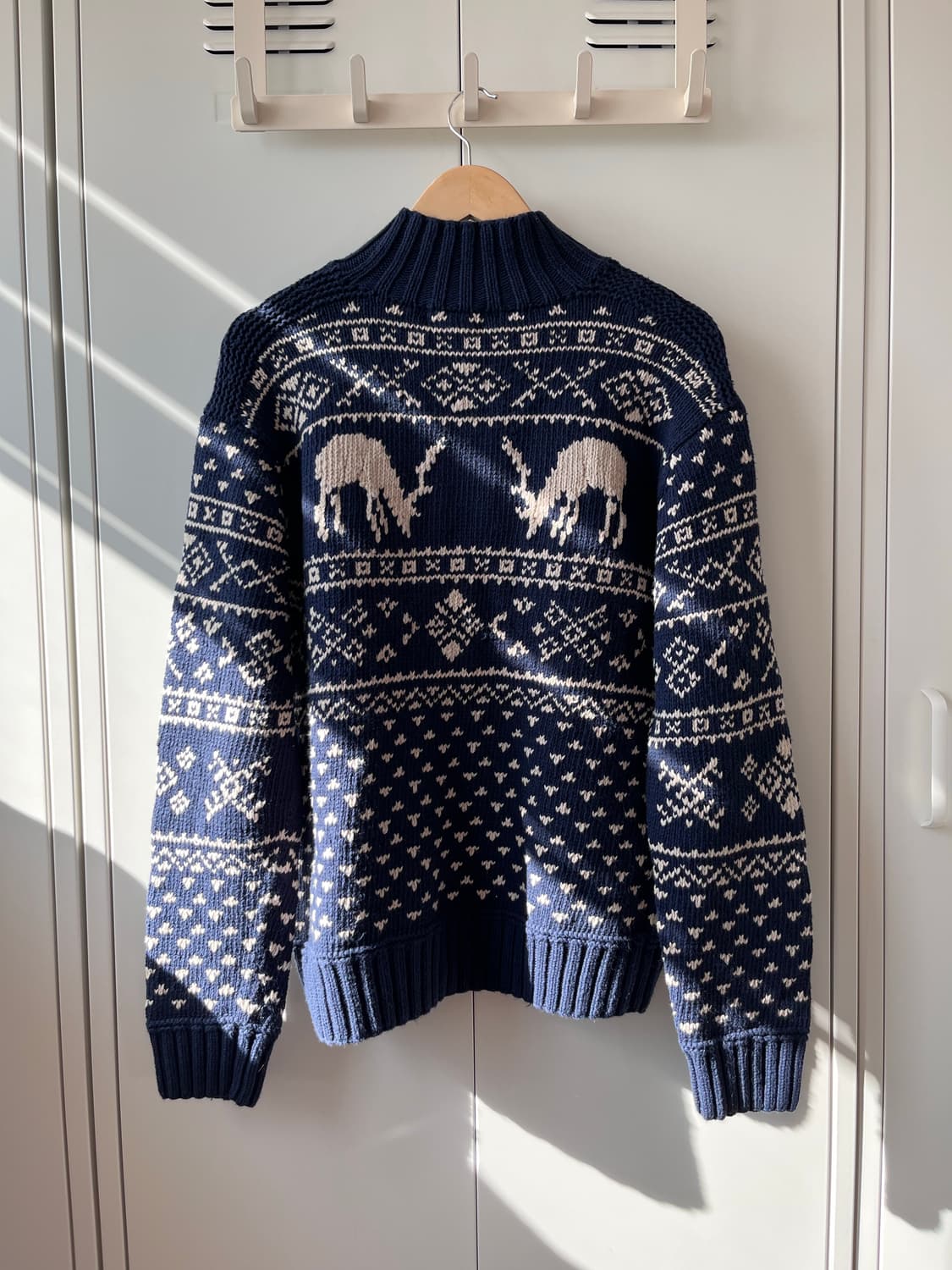 Polo jeans company 사슴 노르딕 헤비 코튼 니트 상품이미지8