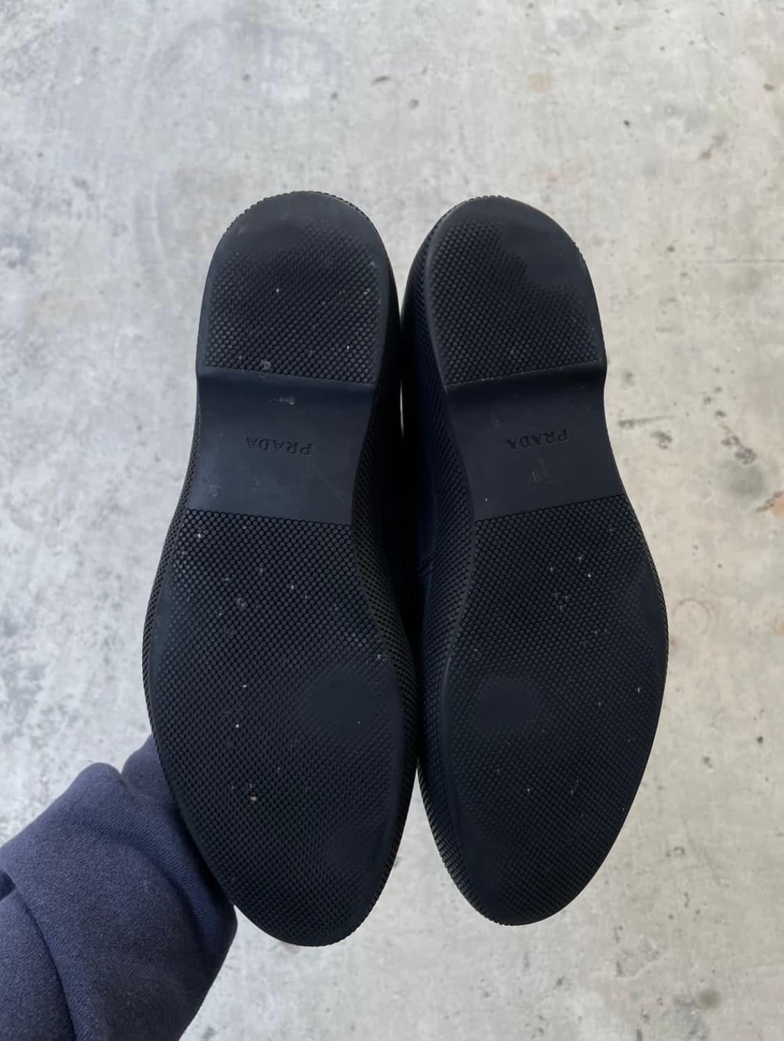 00s Prada All Black Laether Slip-on 상품이미지7