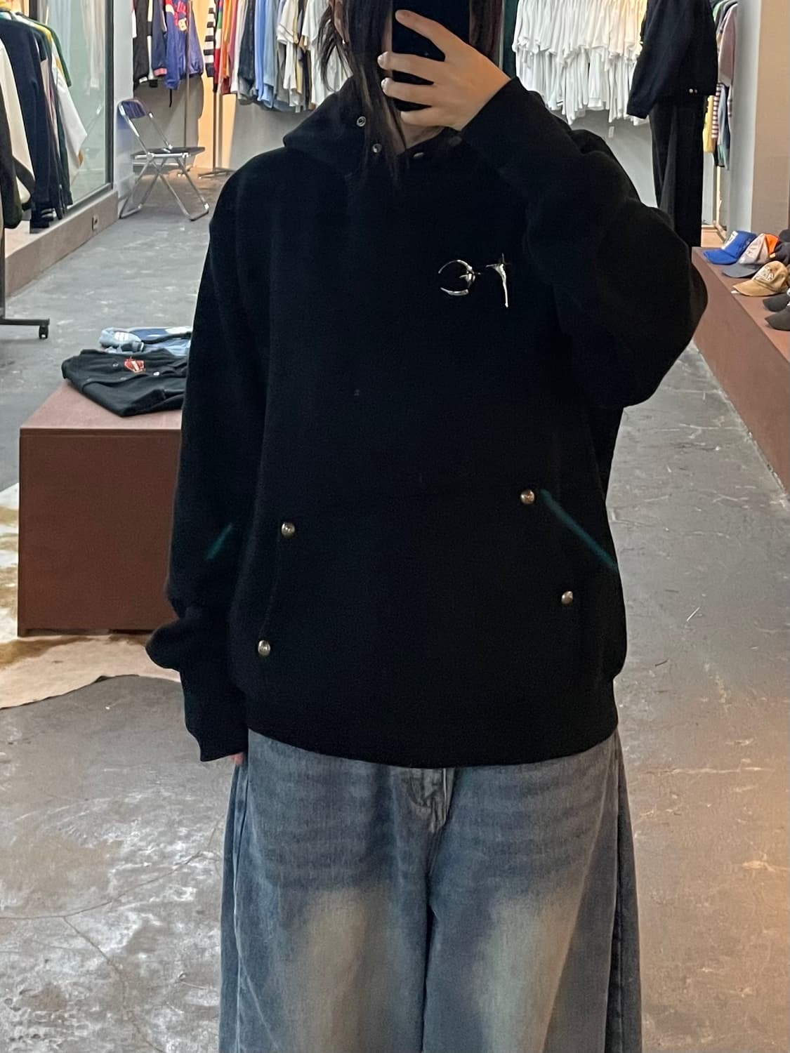 떠그클럽 아머 후드 블랙 H2744 상품이미지1