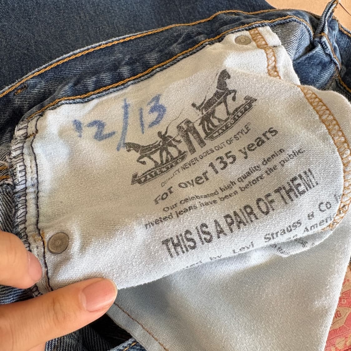 리바이스 정품 517 데님 팬츠 상품이미지10