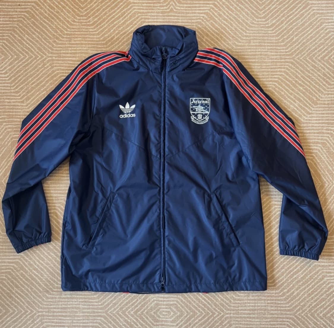 아디다스 아스날 90-92 레트로 레인자켓 바람막이 XL 상품이미지2