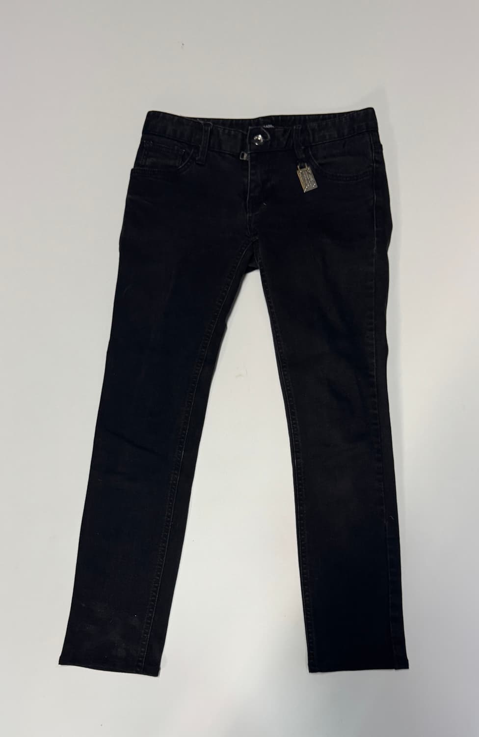 여성 돌체앤가바나 자물쇠 디테일 스키니 블랙 데님팬츠 29인치 상품이미지1