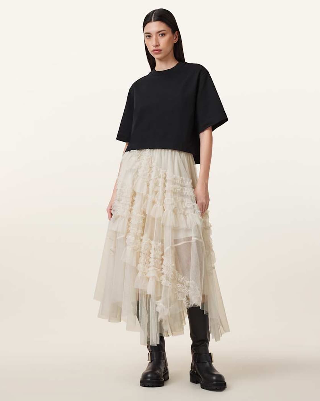 all saints 올세인츠 Jen tulle skirt 블랙  상품이미지3