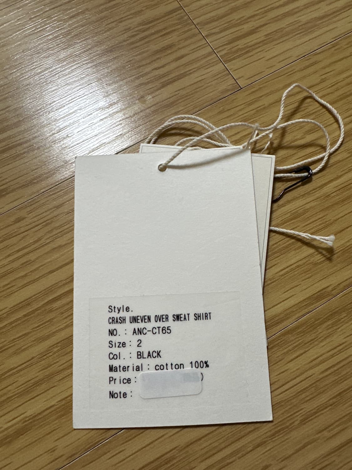 ANCELLM 안셀름 CRASH UNEVEN 오버 스웻셔츠 (2) 상품이미지7