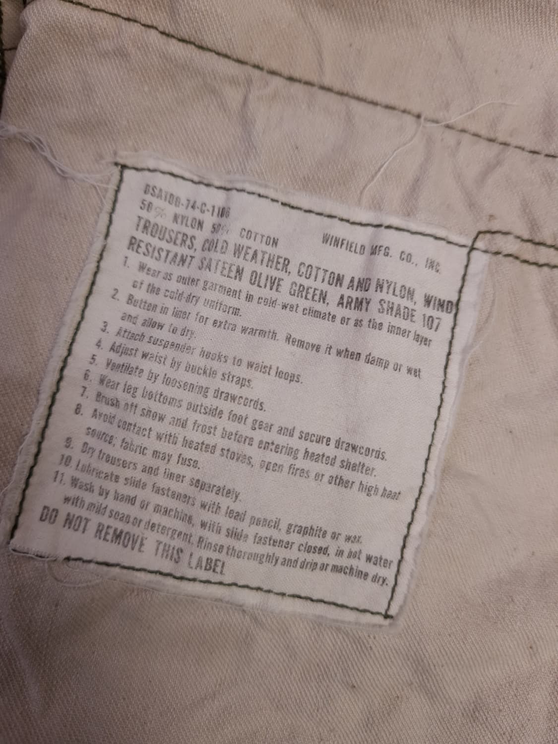 오리지날 미군 M-65 카고바지 상품이미지4