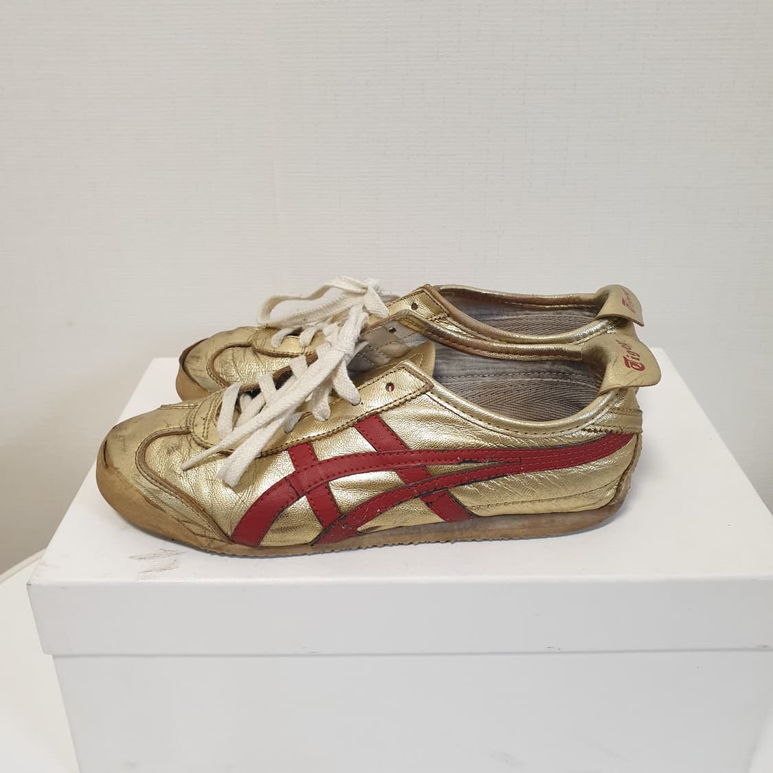 빈티지 오니츠카타이거 멕시코 골드 스니커즈 상품이미지3