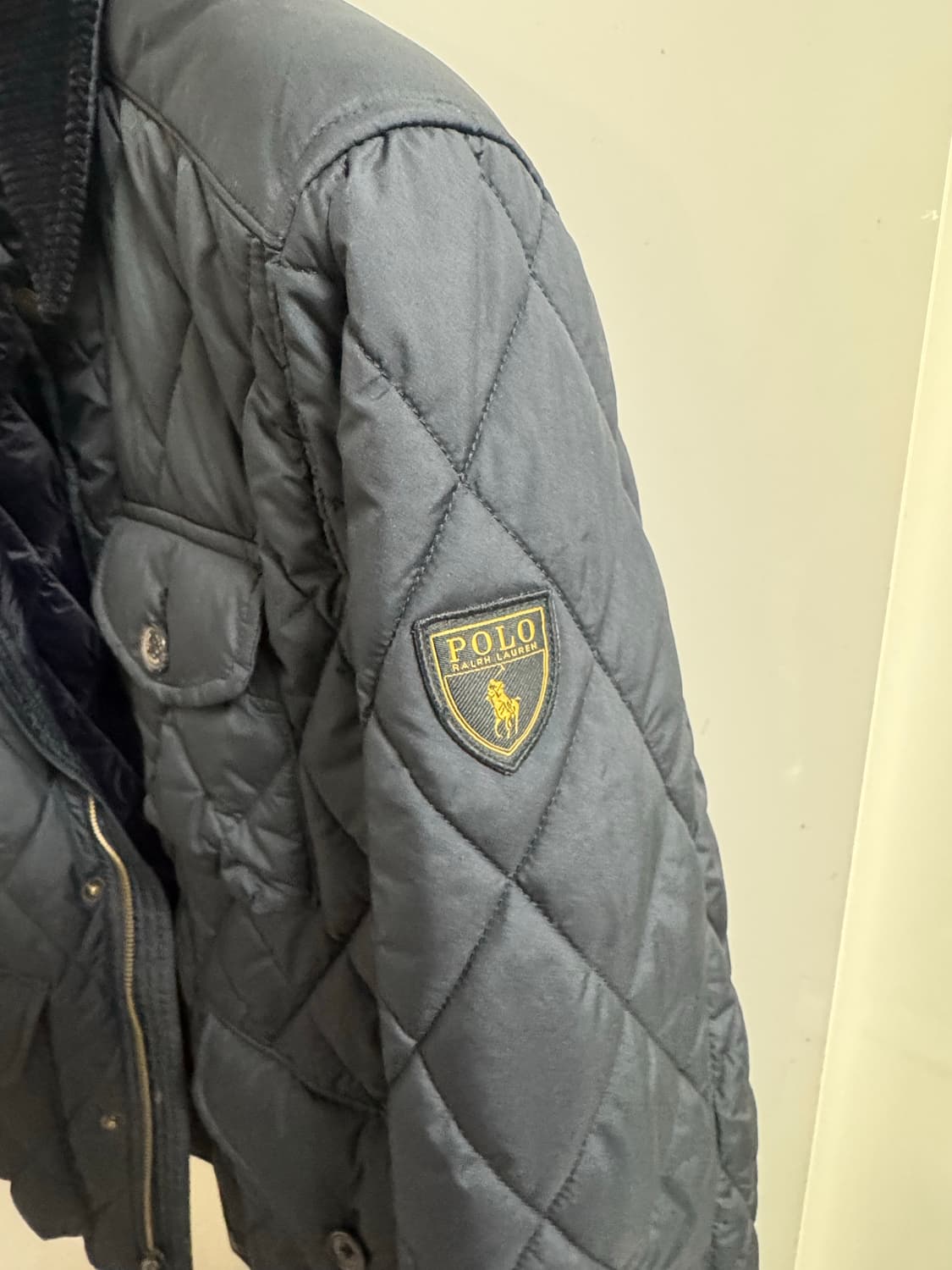 폴로 랄프로렌 남성 비아튼 코듀로이 카라 퀼팅 자켓 S 상품이미지3