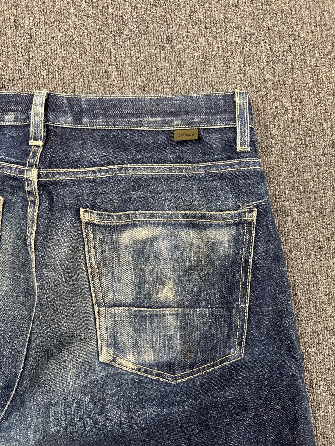 32)90’s 스투시-DM 빈티지 버튼플라이 데님 팬츠 상품이미지9