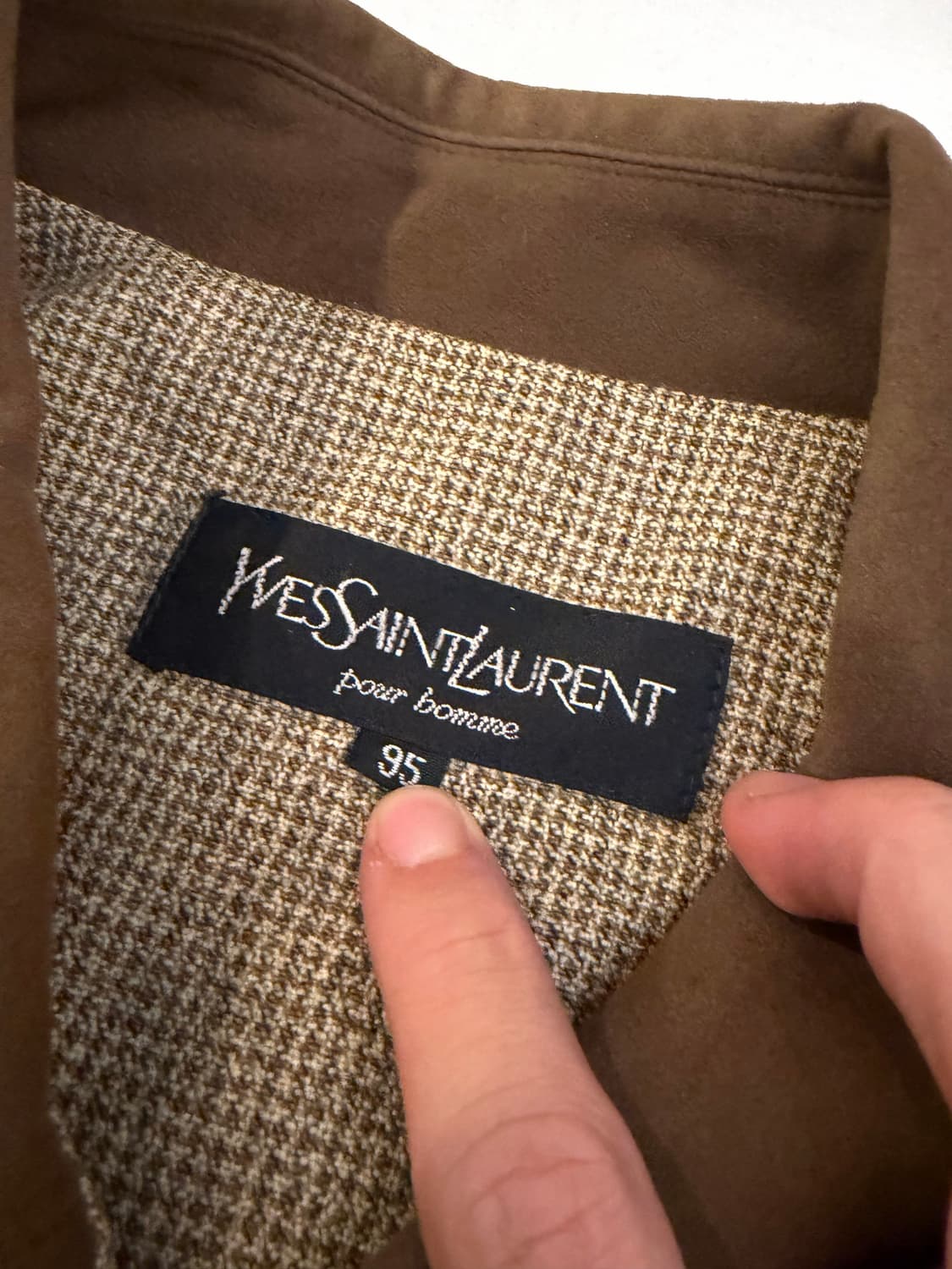 90s YSL 입생로랑 빈티지 블루종 카라 봄버자켓 상품이미지5