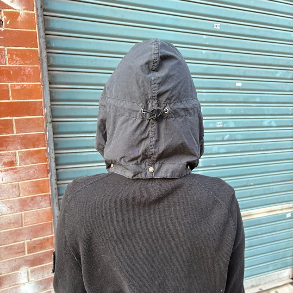 씨피컴퍼니 탈부착 후드 니트 집업 자켓 상품이미지3