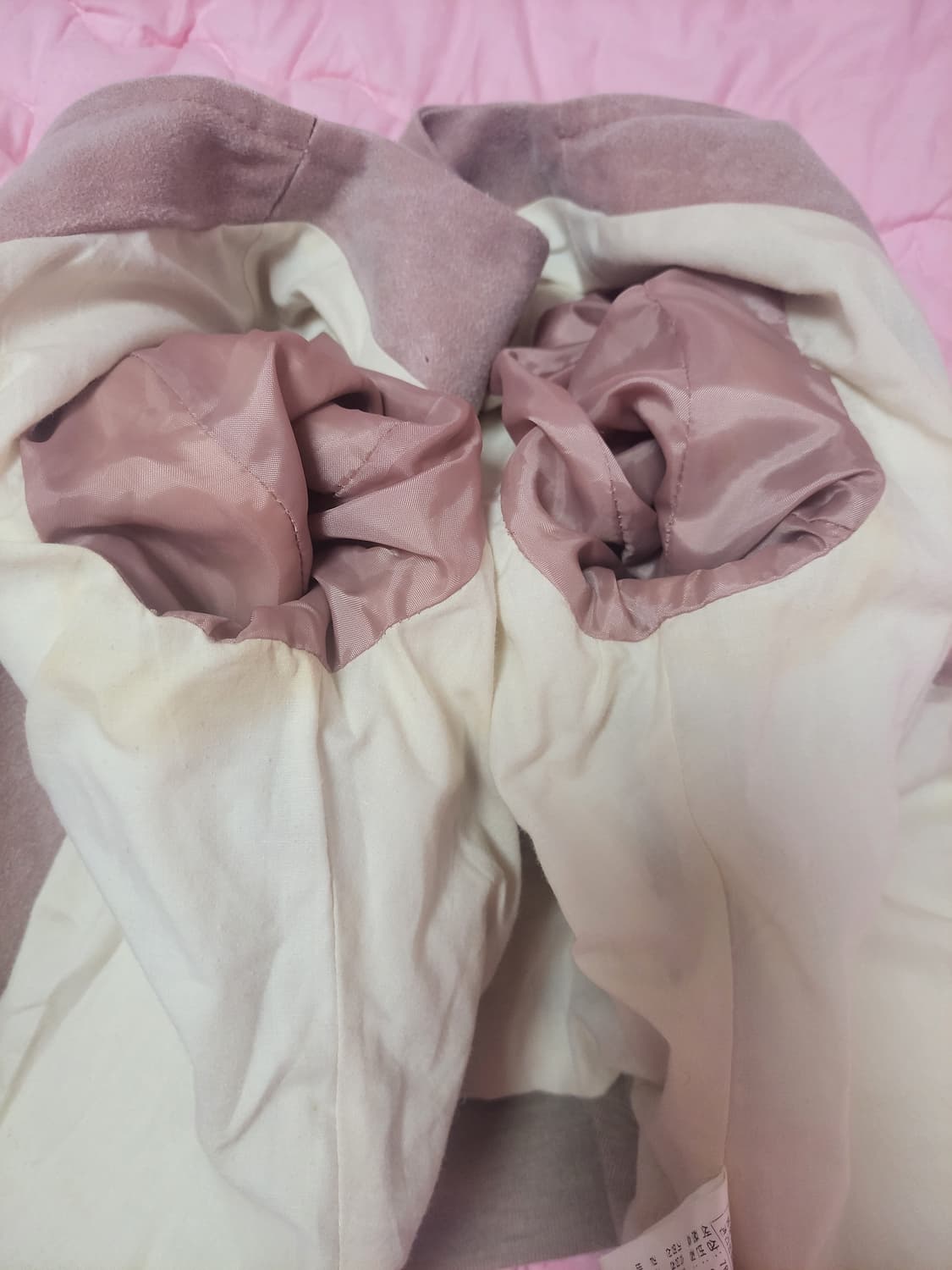 급처상태양호!오즈세컨 어깨살짝셔링 핑크공주자켓 점퍼 레니본st리즈리사st 상품이미지6