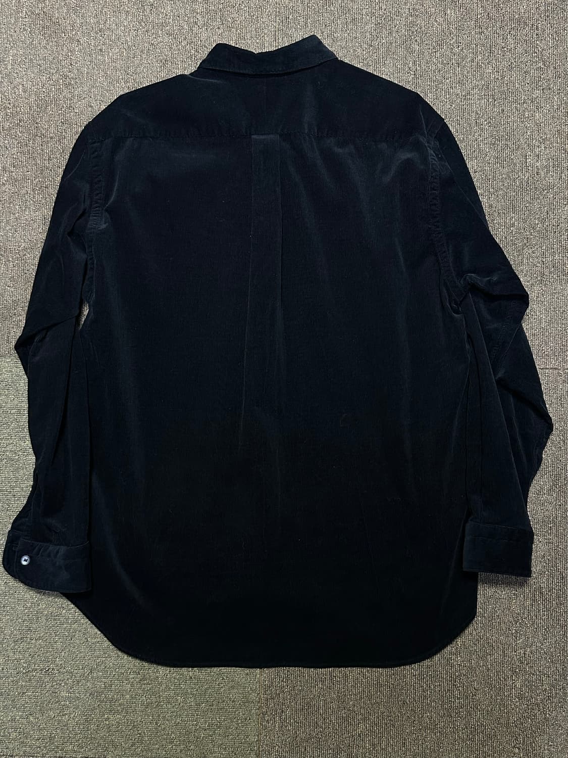 [2] 코모리 24aw 코듀로이 셔츠 블랙 상품이미지5