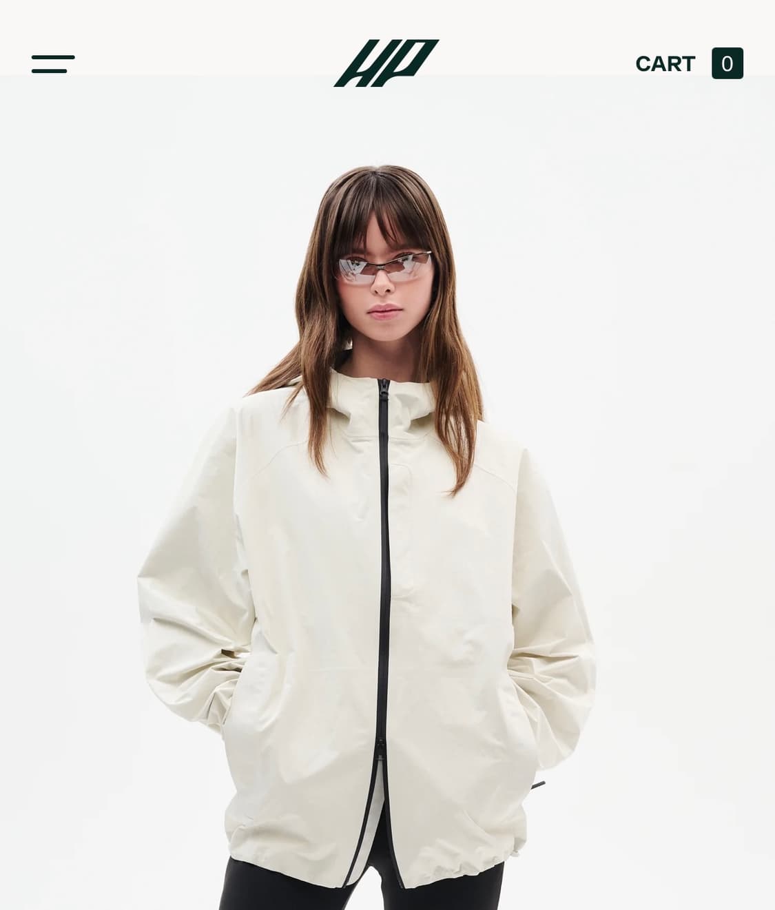 Hiking patrol 화이트 후드 바람막이 상품이미지2