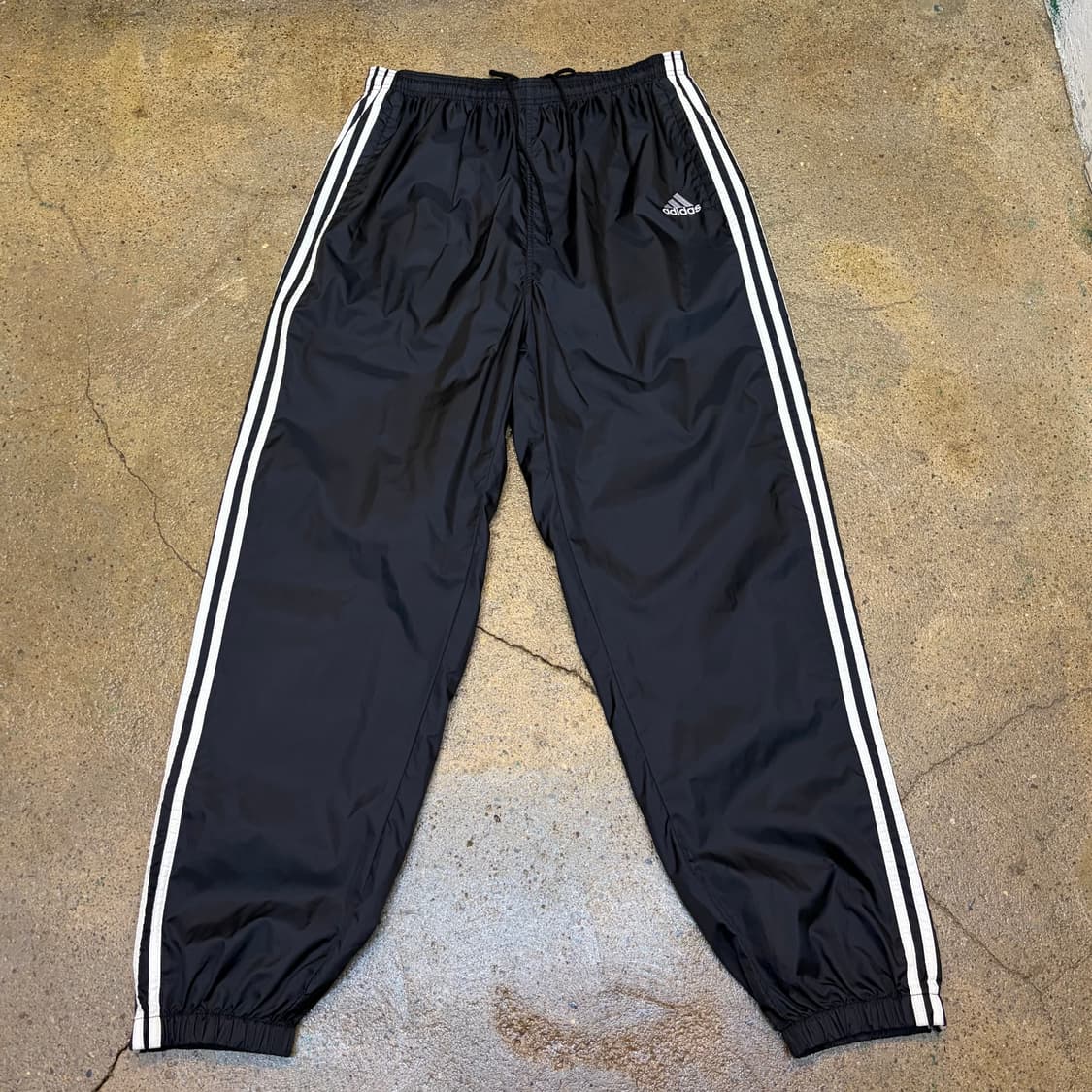 90s USA 아디다스 삼선 츄리닝 트레이닝팬츠 바람막이 팬츠 상품이미지1